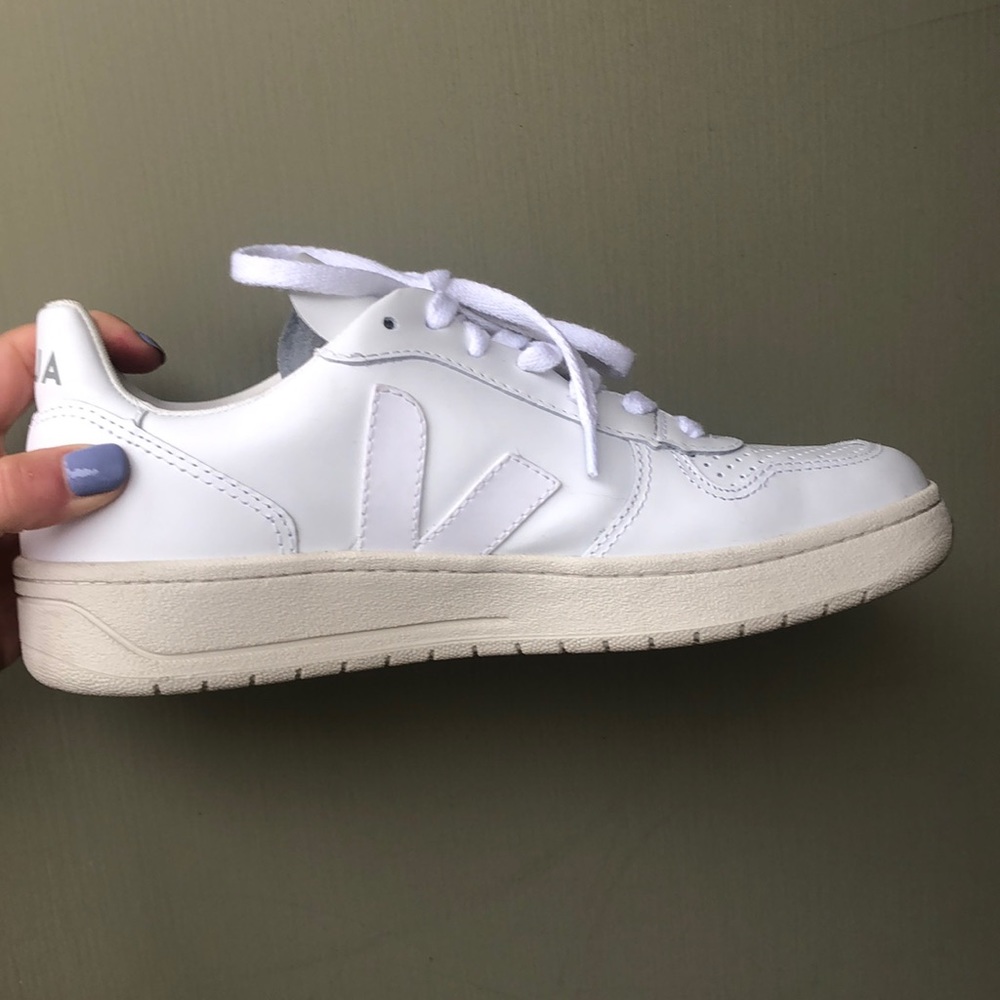 Veja v-10 White Sneakers - Picture 7 of 8